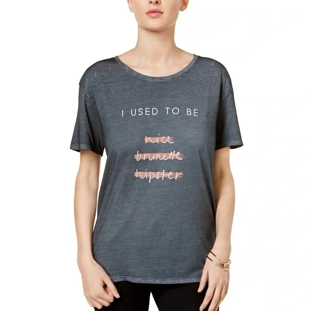 ☀️GUESS Graphic Oversized Distressed Funny Tshirt